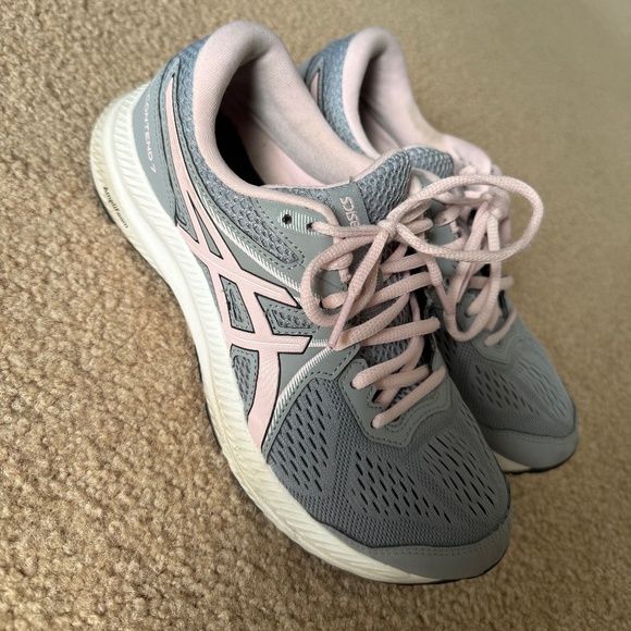 ASICS Gel-Contend 7 Wide Gray | Women’s Size 7.5 | Running Shoes | Gently Worn - Picture 1 of 6